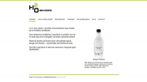 Branding på flasker hos H2Obranding
